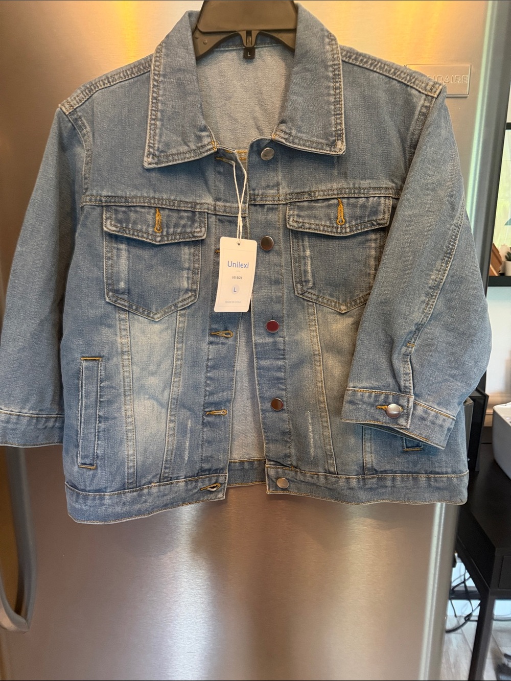 Unlexi Light Wash Denim Jacket